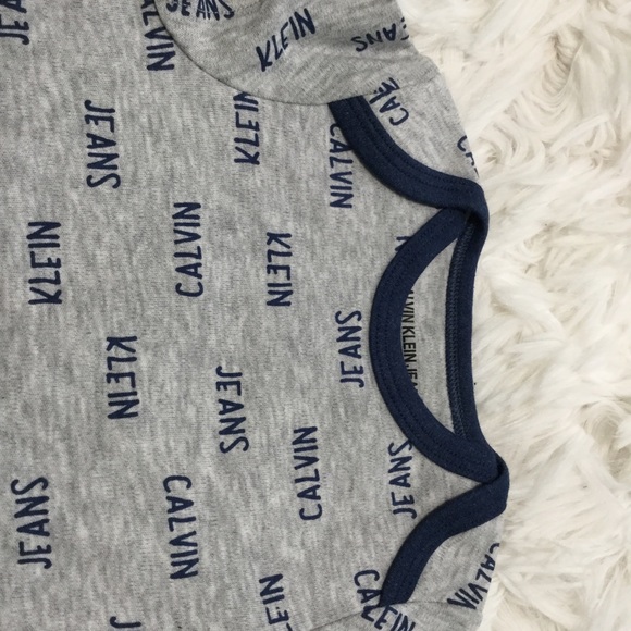 Calvin Klein- Gray and Blue 3pc Bodysuit & Pants - Picture 11 of 16